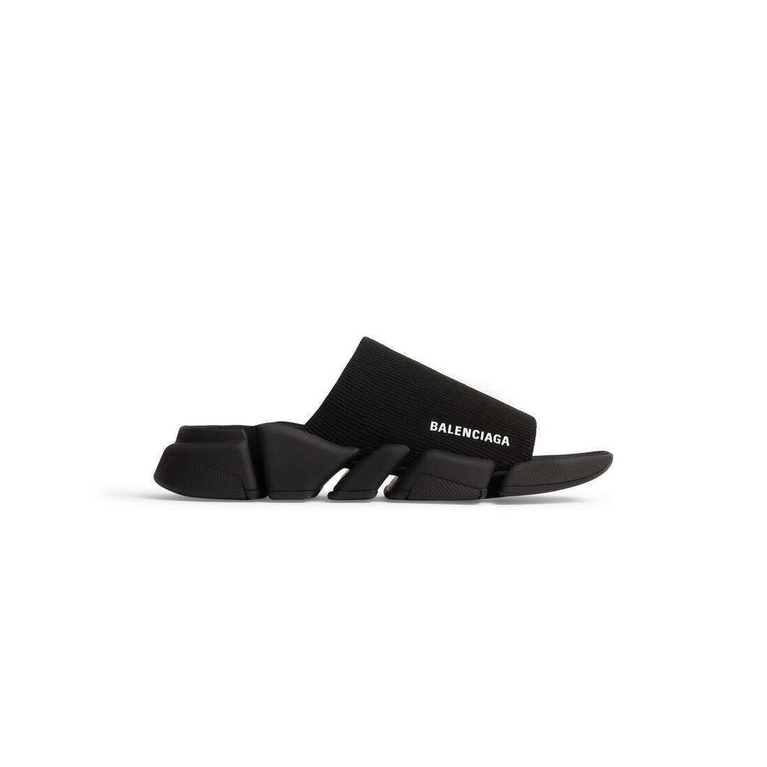 Men’s Speed 2.0 Recycled Knit Slide Sandal in Black - Image 1
